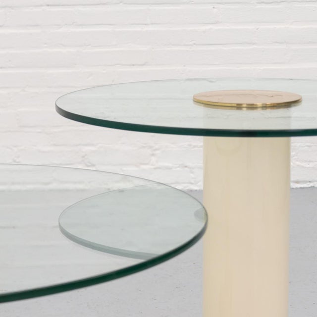 Brown Art Deco Style Tables attributed to Thörmer, 1980s, Set of 2 For Sale - Image 8 of 12