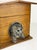 Antique 19th Century Dog Kennel Cigar Humidor Box in Wood with Metal Dog and Key, 1890s For Sale - Image 4 of 15