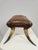 Brown Southwest Horn and Leather Footstool For Sale - Image 8 of 17