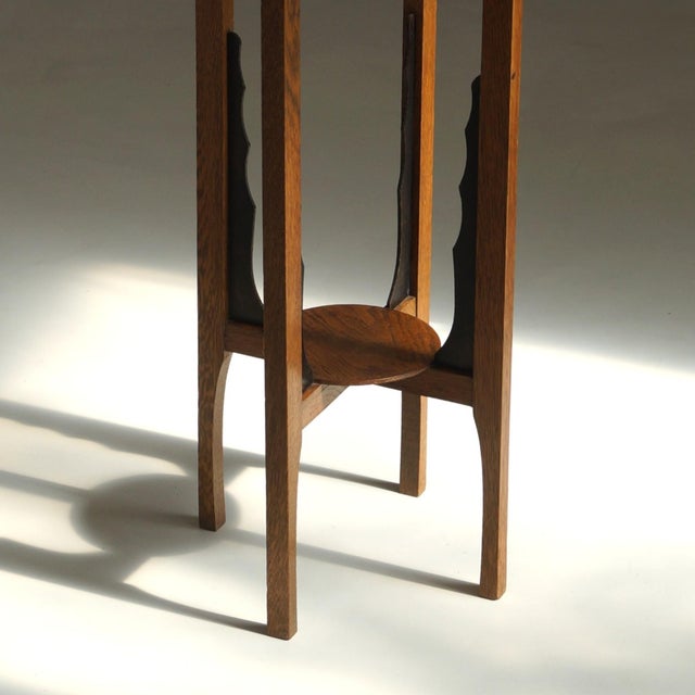Art Deco Dutch Amsterdam School Plant Table, 1930s For Sale - Image 6 of 13