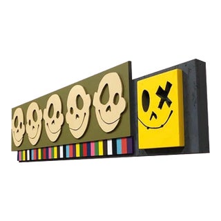 William Finlayson Jr., Original Painting on Panel Assemblage Titled: "Beer 30”" 2020 For Sale