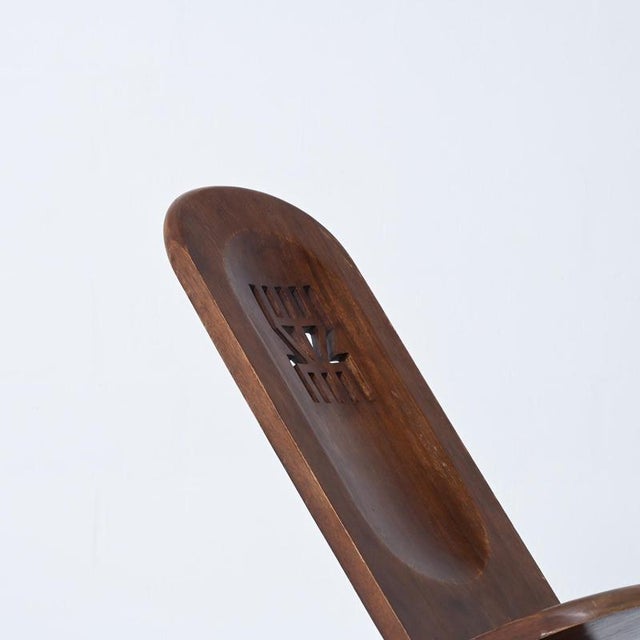 Rustic Wooden African Chair, 1970s For Sale - Image 14 of 18