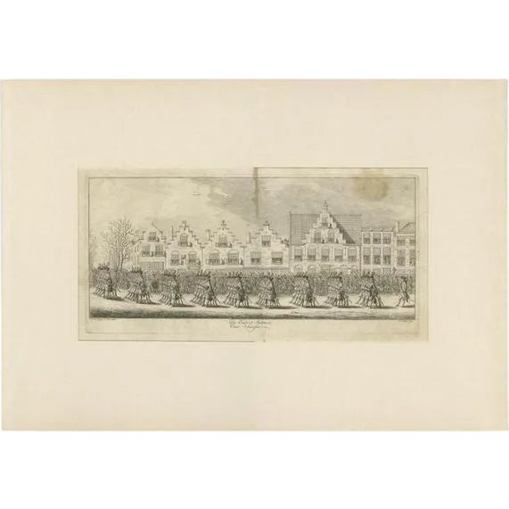 Fokke, The Funeral Procession of Anna Van Hannover, 1761, Print For Sale