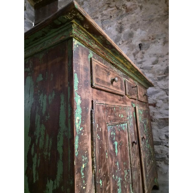 18th Century Rustic French Walnut Buffet Cabinet For Sale - Image 9 of 18