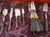 Late 20th Century Yamazaki 177 Piece Stainless Steel Gold Accent Flatware Set For Sale In New York - Image 6 of 11