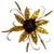 Golden Florentine Flower Shape Flushmount by Hans Kögl, Germany, 1970s For Sale - Image 13 of 13