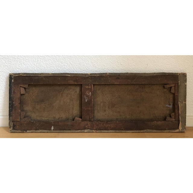 A.A. Alaned, Départ pour la pêche, chapeau, flèches et pagaie, Oil on Canvas For Sale - Image 7 of 8