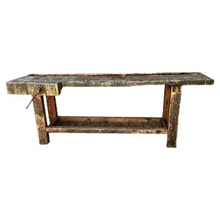 Large Industrial Carpenters Workbench, 1960s For Sale