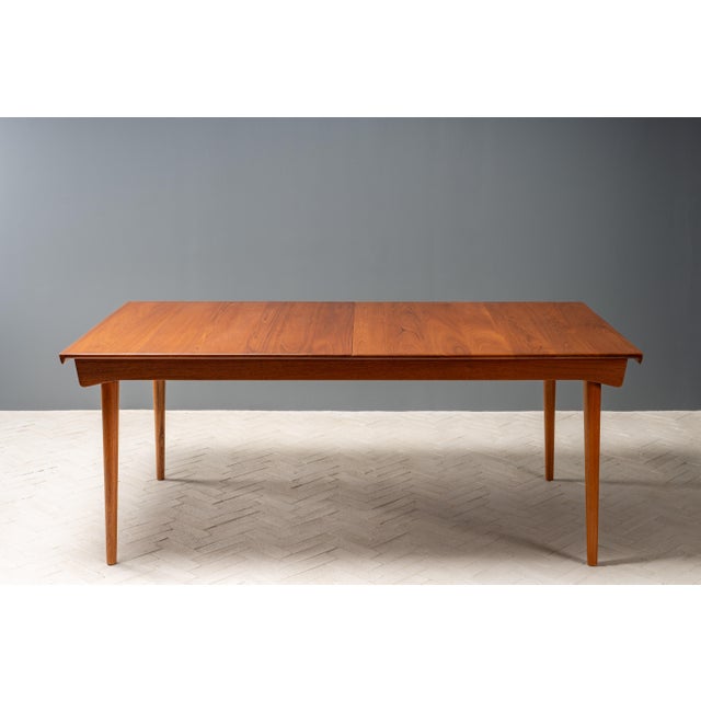Mid-Century Modern 1950s Finn Juhl Teak Dining Table For Sale - Image 3 of 18