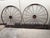 Metal Antique Iron Wagon Wheels - A Pair For Sale - Image 7 of 7