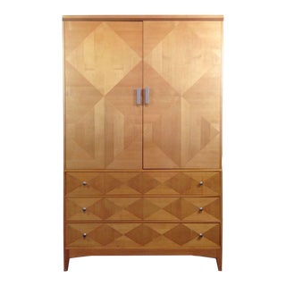 Benchmark Two-Door Oak Armoire For Sale