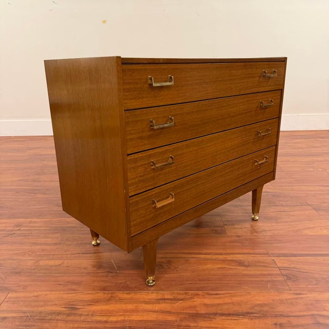 Mid-Century Modern G-Plan Vintage Mid-Century Low Dresser Chest of Drawers For Sale - Image 3 of 8