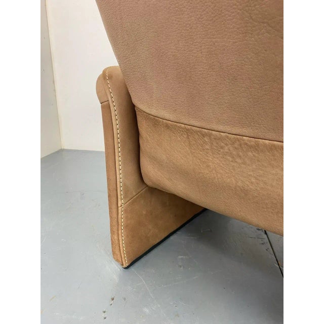 Mid-Century Brutalist Modernist Leather Model DS50 Lounge Chair from de Sede, 1960s For Sale - Image 4 of 12