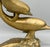 Oversized Vintage Brass Double Dolphin Figure For Sale In Houston - Image 6 of 11
