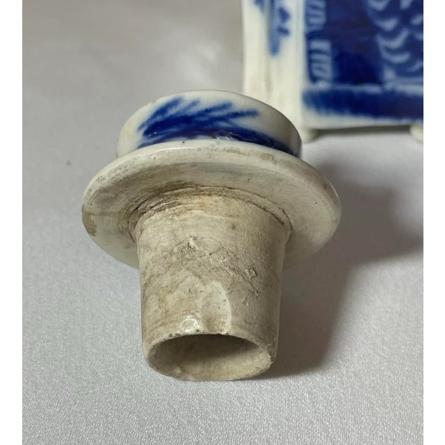 Antique Chinese Blue & White Porcelain Soy Sauce Ewer Pitcher For Sale - Image 12 of 12