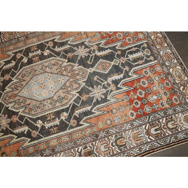 Traditional Early 20th Century Mazlagan Accent Malayer Carpet - 4'4" x 6'4" For Sale - Image 3 of 9