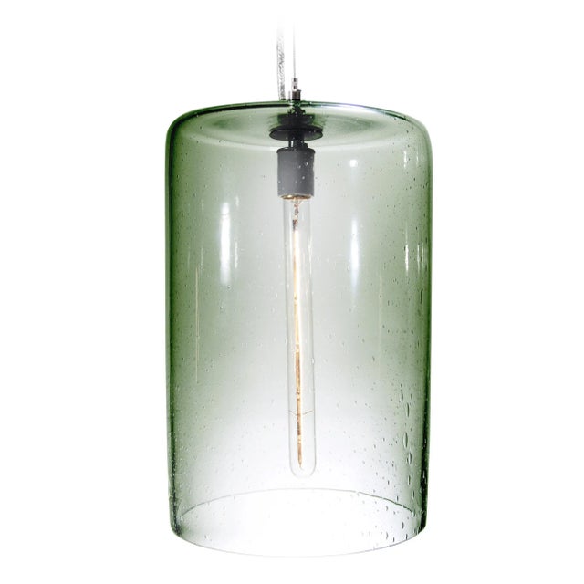 Tempo Zephyr Pendant Light from the Fizz Collection in Emerald For Sale - Image 4 of 4