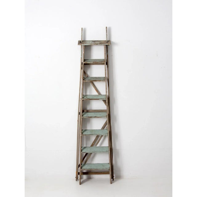 Antique Wooden Ladder For Sale - Image 10 of 11