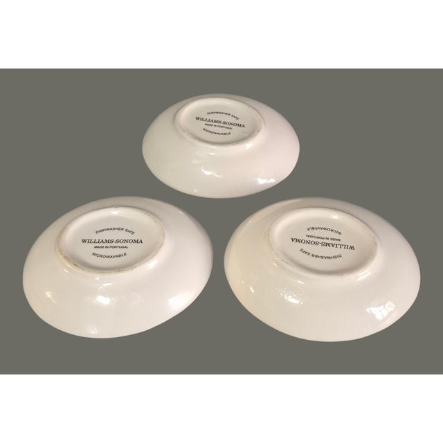 Tuscan Late 20th Century Three Tuscan Scene Painted "Villa/Landscape" Williams Sonoma Dipping Oval Bowls For Sale - Image 3 of 8