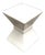 Postmodern Geometric Fiberglass Side Table For Sale