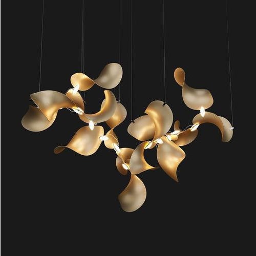 Not Yet Made - Made To Order Dune 16 Cluster Chandelier in Silver Anodized Aluminum by Moss Objects For Sale - Image 5 of 18