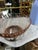 Mid-Century Modern 1970s Pink Depression Glass Bowl With Footed Silver Base For Sale - Image 3 of 7