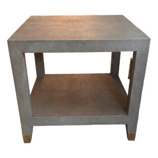 Rh - Graydon Shagreen Square Side Table For Sale