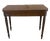 George III Mahogany Reeded Legs Fold Over Top Hall Card Console Table by Gillows, 1780 For Sale