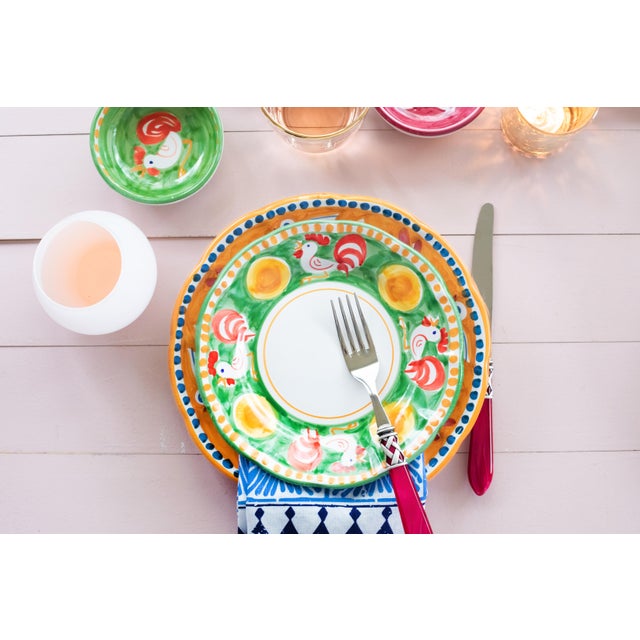 Metal VIETRI Aladdin Antique Flatware Taupe Salad Server Set - 2 Pieces For Sale - Image 7 of 10