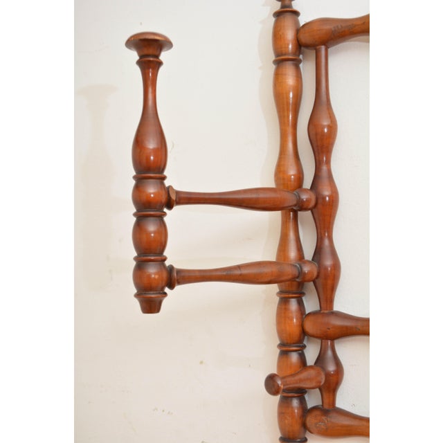 French Bobbin Coat Rack with Swivelling Hooks, 1900 For Sale - Image 9 of 14