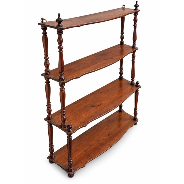 Wood French Napoleon III Wall Shelf in Turned Wood, 1880 For Sale - Image 7 of 7