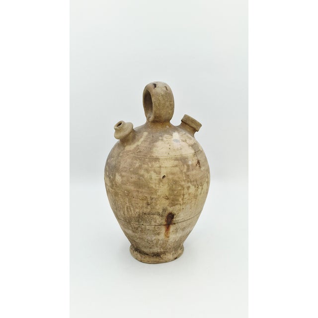 Ceramic 20th Century Italian Peasant Water Flasks, Set of 2 For Sale - Image 7 of 11