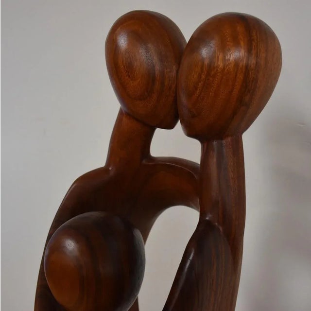 Danish Monumental Carved Teak Sculpture Chairish