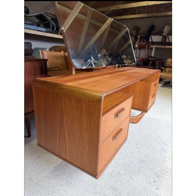 Mid-Century Modern Teak Dressing Table by Val Rossi for Beithcraft For Sale - Image 9 of 18