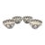 Set of 4 Bat Trang Vietnamese Ceramic Multipurpose Bowls With Blue Hand Painted Leaf Vine Motif For Sale