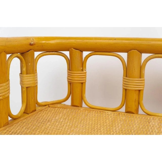 1960s Bamboo and Wicker Writing Desk, 1960s For Sale - Image 5 of 10