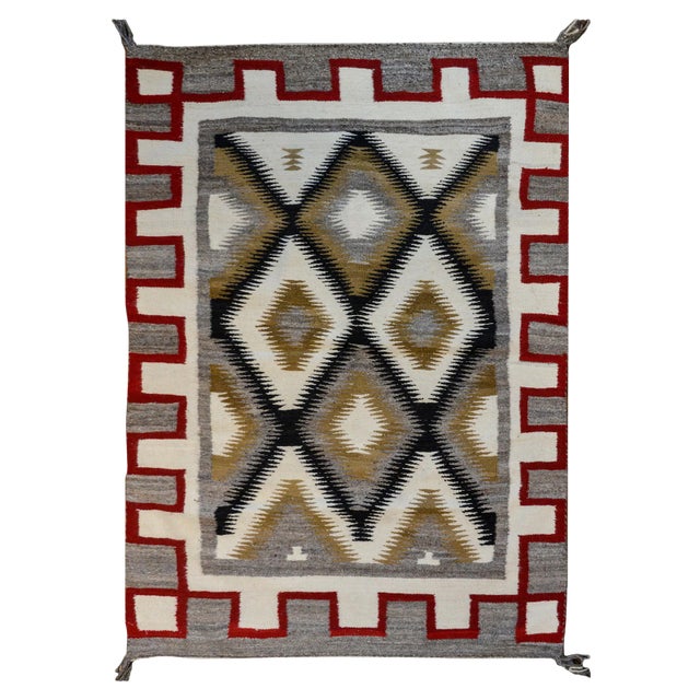 Bold Mid-20th Century Navajo Style Rug For Sale
