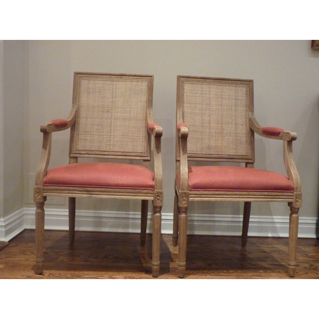Restoration Hardware Cane Back Chairs Pair Chairish