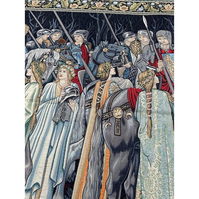Aubusson Style Jacquard Tapestry, 1980s For Sale - Image 11 of 18