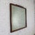 Brown 20th Century Traditional or Regency Style Rectangular Wall Mirror Walnut Tone & Gilded Details For Sale - Image 8 of 17