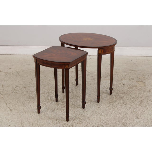 Age: Approx: 15 Years Old Details: High Quality Construction Nice Inlay Work Throughout Federal Style Tapered Legs Factory...