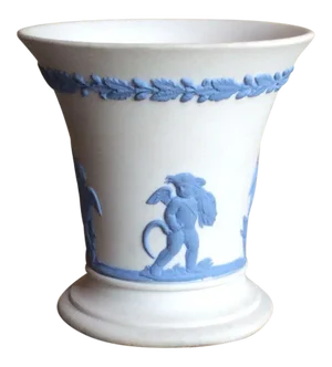 Wedgwood White Jasperware Neoclassical Urn