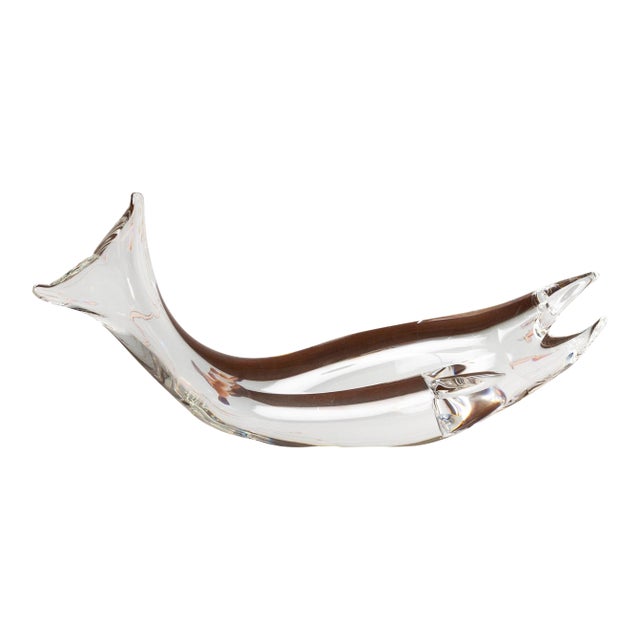 Late 20th Century Steuben Crystal Salmon 43/300 For Sale