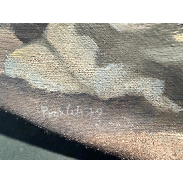 Peter Proksch, Tondo, 1979, Mixed Media Painting For Sale - Image 7 of 13