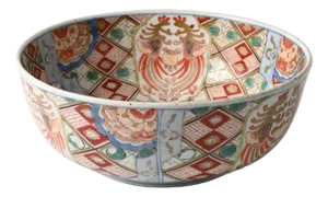 Japanese Meiji Period Imari Porcelain Bowl, 1890s
