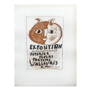 Picasso Lithograph 58 Exposition Poteries Vallauris Art in Posters For Sale