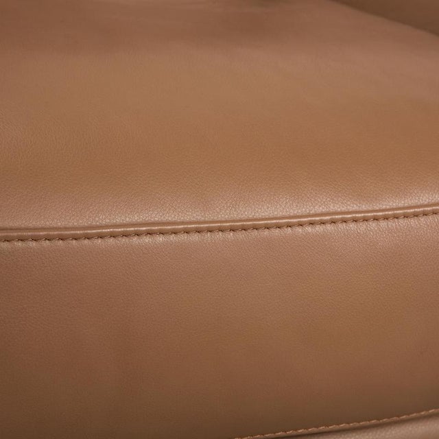 Modern Brown Taupe Leather Two-Seater Sofa from Willi Schillig For Sale - Image 3 of 12