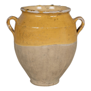 French Terracotta Vase or Pot À Confit 11.5"h