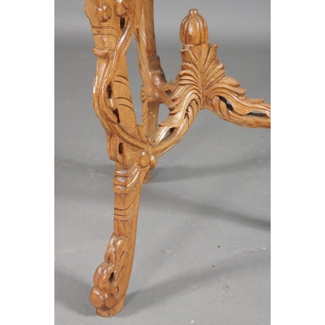 Wood Art Nouveau Side Table by E. Gallé For Sale - Image 7 of 9