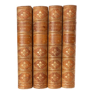 Set of 4, The Works of Oliver Goldsmith 1854 For Sale
